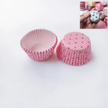 100pcs Random Color & Pattern Cupcake Liners, Oil-Proof Muffin Paper Baking Cups, Disposable Cake Wrappers For Home Baking Party Decor - View 14