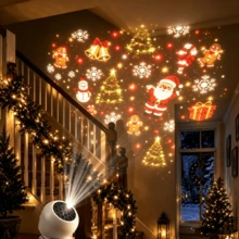 LED Dynamic Rotating Christmas Projector, Christmas Night Light Projector - Santa Claus, Reindeer, Bell, Christmas Tree, USB Powered Projector Cabinet Light, Holiday Decoration, Suitable For Bedroom, Living Room, Yard, Garden Christmas Lighting Decoration - Christmas Projector Light - View 12