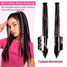 20 Inch Clip In Braided Ponytail Hair Extension For Women, Synthetic Natural Looking Ponytail Braid Hair Piece For Daily Wear Party - Natural Black - View 4