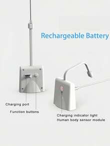 USB Rechargeable LED Toilet Night Light With Starry Sky Projection, Motion Sensor, 16 Colors Optional - Fun Bathroom Decor Accessory For Young People And Adults, Bathroom Decoration And Accessories - A - View 7