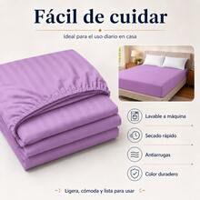 Beyoung Fitted Sheets - Purple - View 6