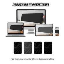 DUJUIKE King Size Velvet Headboard Cover, Elastic Headboard Protector Suitable For King/Double Bed, White Headboard Cover - Black - View 10