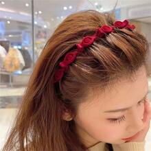 3/2/1pc Set Flocked Woven Hair Clips, 3 Colors, Perfect For Styling Side Bangs And Flyaways, Hair Clip And Headband Combination, Headband, Hair Hoop - Multicolor - View 4