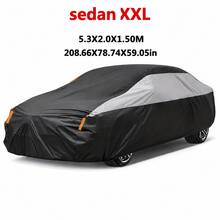Outdoor Sun, Rain And Snow Protection Car Cover, Universal Sedan 190T Polyester Waterproof Sunproof Reflective Strip Full Car Cover - Car Cover - View 16