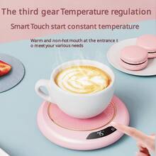 Smart Heating Cup Mat, USB Powered, 3 Temperature Settings (55-75°C), One-Touch Operation, 8 Hours Auto Shut-Off, Suitable For Coffee/Milk/Egg/Sandwich/Tea, Home/Office/Travel - Multicolor - View 7