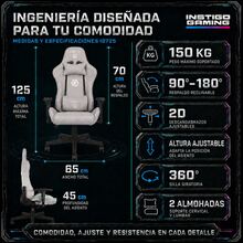 INSTIGO Home Office Chairs - Light Grey - View 8