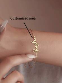 Customized Exquisite Name Bracelet, Perfect Gift For Friends - Multicolor - View 1