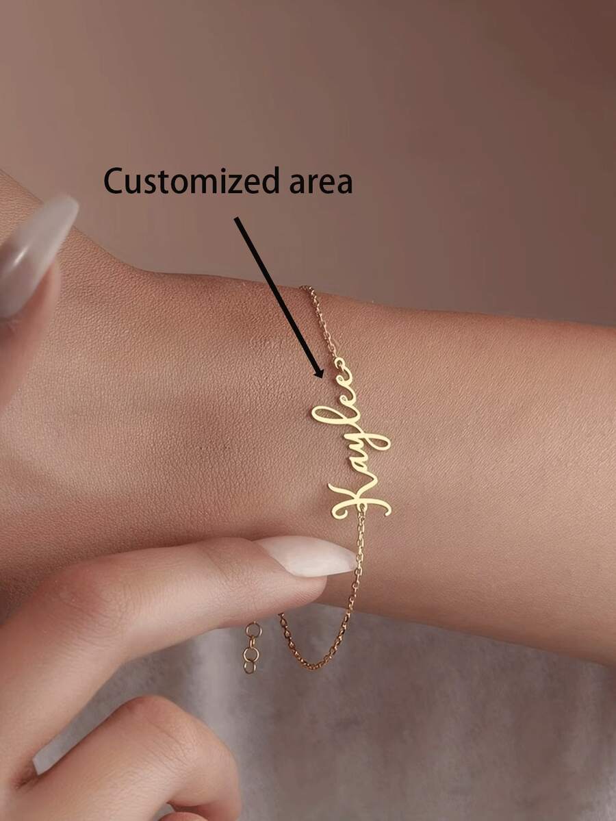Customized Exquisite Name Bracelet, Perfect Gift For Friends - Multicolor - View 1