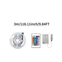 TV Backlight LED Strip, Battery Powered RGB LED Light Strip With 24-Key Remote Control, Color Changing Decorative Light Bar, Suitable For Bedroom, Living Room, TV, Party, Christmas, Halloween And Home Decor - 24K+3535RGB - View 11