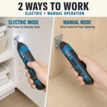 21PCS Rechargeable Electric Screwdriver Set, Cordless Type-C Screwdriver Kit With LED Light, 4-Speed Adjustable, 1300mAh Battery, Home Repair Tool - Dark Blue - View 8
