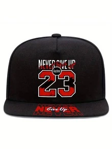 Bộ 1 cái/2 cái mũ lưỡi trai in chữ Never Give Up 23 và túi đeo chéo, phụ kiện mũ túi phong cách thể thao đường phố cho nam nữ - Nhiều màu - Xem 13