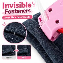 1pc Mini Sewing Gun For Clothing Repair, Fine Sewing Label Gun, Suitable For Clothing Sewing, Quilting, Hemming, Quick Sewing - Multicolor - View 5