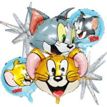 Warner Bros Cat And Mouse Birthday Theme Aluminum Foil Balloon Set ...