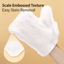 10/20/50/100pcs Disposable Cleaning Gloves Wipes, Scale Embossed Textured Household Cleaning Mittens For Dusting, Furniture Surface Wet Cleaning - E - View 12