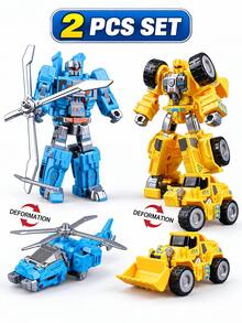 6-In-1 Alloy Mega Robot Toy Set - City Rescue Team Multifunctional Transforming Toys, Educational Christmas & New Year Gift For Boys - Collect 6 Types Of Combinable Items - View 26