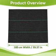 Naturepeak Fabric Membrane Garden Ground Cover Mat-Heavy-Duty, Weather-Resistant Gardening Cover Fabric - A - View 3
