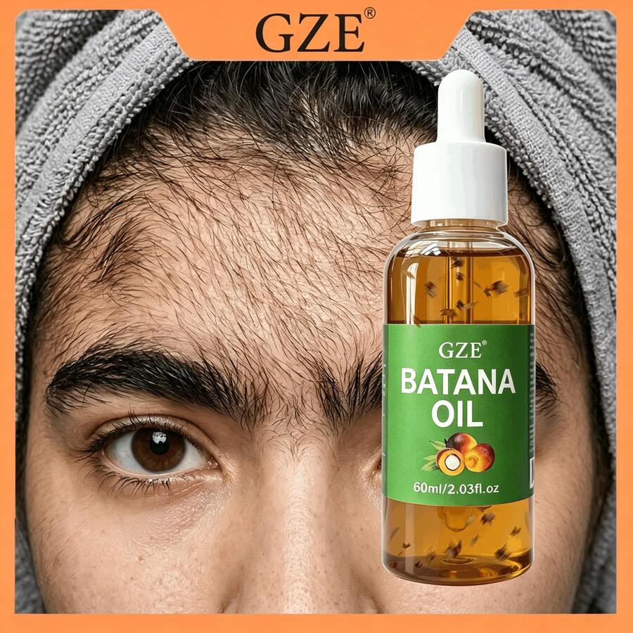 Minyak Rambut GZE Batana, Menguatkan dan Menutrisi Rambut - Menghilangkan Ujung Rambut Bercabang, Meningkatkan Kilau, Cocok untuk Semua Jenis Rambut - Hijau - View 1