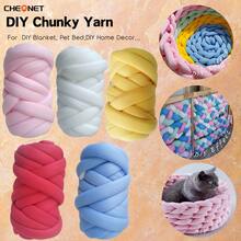 Chunky Yarn, Super Thick Super Fluffy Yarn, Knitting Roving, Spinning, Suitable For DIY Blanket, Rug, Pillow Making - DIY Yarn - View 6