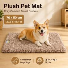 Washable Self-Heating Pet Mat, Non-Slip Temperature-Locking Warm Pad, Suitable For Cats And Dogs, Indoor Dog Crate, Sofa, Car, Floor, All Seasons - Light Grey - View 4