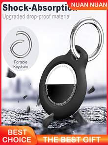 1pc AirTag Protective Case, Compatible With 2nd Gen (2026 Model) And 1st Gen AirTag, Shockproof And Scratch-Resistant, Neutral Style Keychain, Suitable For Keys, Luggage, Bags, Multi-Color Options Pet Tracker Protective Case - Multicolor - View 4