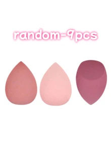 12pcs Latex-Free High Absorbency Polyurethane Makeup Sponges, Suitable For Liquid, Cream And Foundation, Multiple Colors Available - Multicolor - View 9