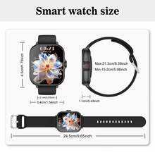 Unisex Outdoor Sports Fashion Smart Watch, 1.83 Inch Full Touch Screen, Zinc Alloy Body, Wireless Calling, Messaging, Music Playback. Compatible With Android And IOS Systems, Suitable For Birthday/Holiday/Lover/Gift - View 6