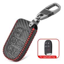 Fashion Leather Car Key Case Cover For Renegade Grand Cherokee Dodge Ram Charger 1500 Challenger Chrysler 300C Journey - one-size - View 3
