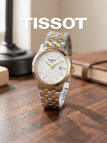 Quartz Watch For Women Two-Tone Gold Silver Stainless Steel Bracelet White Dial Roman Numeral Date Swiss Watch For Office Daily Dating Birthday - White - View 5