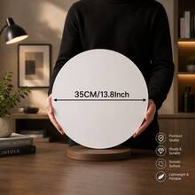 Electric Display Turntable 30/35CM - Large Size Rotating Platform, USB Powered, Auto Rotating Photography Turntable, Suitable For Product Display, Photography, Influencer Live Streaming, Display, Affordable Purchase [Essential Photography Stand] - White - View 1