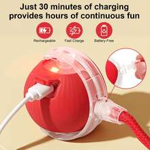 1pc Interactive Gravity Rolling Ball Toy, Automatic Electric Cat Toy, Smart Ball To Keep Kittens Entertained And Relieve Boredom, Random Color - Multicolor - View 7
