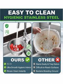 2pcs Enhanced Mesh Bag Swan Sink Strainer Basket, Latest Sink Corner Strainer, Faucet Hanging Filter Basket For Kitchen Waste Collection - Multicolor - View 8