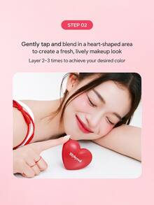 Lilybyred Heart-Shaped Cream Blush (#02, #05, #12): Dengan efek melembapkan, transparan, dan mencerahkan, menyatu secara alami dengan kulit dan meningkatkan warna kulit - sebuah produk makeup multifungsi yang penting, cocok untuk pemakaian sehari-hari dan kencan. - #02 Merah Muda Murni - View 8
