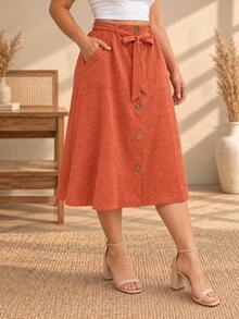 Plus Size Skirts - Shedron - View 4