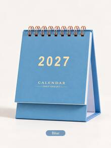 2027 Desk Calendar, Monthly Desktop Planner With Base, Easy Page Flipping, Compact Calendar, Suitable For Scheduling, Note Taking And Important Dates, Cute Office Desk Accessory, Study Stationery, School Supplies, Aesthetic New Year Gift - Multicolor - View 15