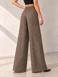 Women Pants - Black and Brown - View 3