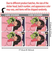 1pc Girly Credit Card Sticker Privacy Protection Card Skin, Wealth Birthday Gift PVC Material Anti-Fingerprint Anti-Scratch Wear-Resistant Card Sleeve, Suitable For Men, Women, Couples, Small Chip Card, Bank Card, Credit Card, Transportation Card, Student Campus Card Personalized DIY - Type a - View 13