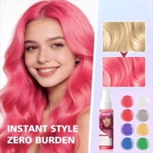 Semprotan Pewarna Rambut Sementara Aneka Warna, Semprotan Pewarna Rambut Formula Lembut, Semprotan Penata Rambut Instan, Riasan Warna Rambut Cepat, Menutupi Uban, Menciptakan Berbagai Efek Warna Alami, Mudah Digunakan, Semprotan Pewarna Rambut untuk Acara Pesta Modis - MultiWarna - View 3