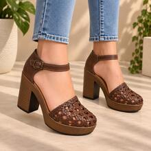 Women Pumps - Coffee Brown - View 1