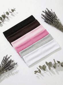 6-Piece Set Of Bohemian-Style Non-Slip Women's Headbands – Suitable For Yoga, Running, Fitness, And Face Washing; Soft And Comfortable Material - Multicolor - View 3