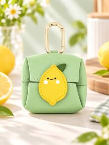 Mini Keychain Storage Bag, Cute Earphone Storage Pouch, Fruit Pattern Coin Purse, Portable Small Zipper Pendant Bag, PU Leather Mini Storage Box, Compatible With Airpods Earphones, Keys, Coins, Cute Gift Accessory For Women And Girls - View 14