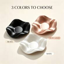 1pc Wavy Jewelry Tray, Asymmetrical Round Jewelry Storage Dish, Ring, Necklace, Earring Collection Storage & Display, Wedding Keepsake Gift, Suitable For Valentine's Day, Mother's Day. - Multicolor - View 2