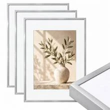 1/3件組 極簡鋁合金相框 黑金配色 30x40cm A4，優雅耐用金屬照片框，防鏽海報畫布證書框，婚禮照片展示，工作室牆面藝術、辦公室藝廊、客廳臥室裝飾 - 彩色 - 查看 15