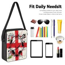 Graffiti Style Football 2D Print 3 Pieces Backpack Set Large Capacity Backpack With Crossbody Bag & Pencil Case Combination Side Elastic Mesh Pocket Water Bottle Holder Wide Breathable Adjustable Shoulder Strap Sports Fan Daily Commute Travel Leisure Storage Bag - Printed Bag - View 3