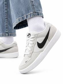 Nike New FULL FORCE LOW Non-Slip Wear-Resistant Retro Low-Top Comfortable Lightweight Casual Unisex Versatile Sneakers - White Apricot Color - View 1