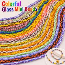 Approx. 96-100pcs 3-5mm 1 Strand Nepal Seed Beads, Colorful Glass Spacer Beads, Suitable For Bracelet, Necklace, Keychain, Jewelry Making Accessories - Nepal Rudraksha Bead - View 9