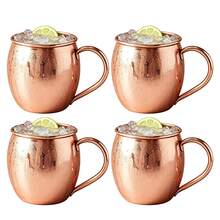 1/2/4 Buah Cangkir dan Mug Teh Morse Terbuat dari Tembaga, Mug Buatan Tangan, Alas Tebal 100% Tembaga Murni, Tepi Halus Berbentuk Silinder yang Modis, Lapisan Dalam Tembaga Alami, Pegangan Bulat dengan Paku Keling, Cocok untuk Minuman Dingin, Pesta, dan Pertemuan Keluarga. - MultiWarna - View 14