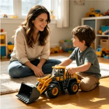 Toy Set, Toy Car, Construction Vehicle, Engineering Vehicle, Engineering Vehicle Model, Excavator, Boys Game, Children's Toy Car, Birthday Gift, Inertia Powered Driving, Children's Toy Vehicles, Christmas, Halloween, Holiday Gift, Boys Gift, Realistic Model, Children's Gift, Birthday Gift, Back To School Gift - Multicolor - View 5