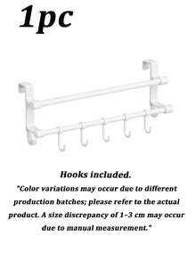 1pc Cabinet Door Towel Rack, Drill-Free Kitchen Towel Holder, Used For Hanging Dish Cloths, Gloves, Kitchen Utensils, Space-Saving Storage Rack Suitable For Kitchen And Bathroom - Multicolor - View 9