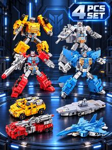 1 Set 7-In-1 Alloy Land-Sea-Air Transforming Mecha - Tank/Plane/Aircraft Carrier Dual-Mode Combination Robot, Boys Collection Educational Assembly Toy, Exquisite Gift Box Packaging, Holiday Gift - Multiple Options Available - View 23