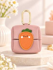 Mini Keychain Storage Bag, Cute Earphone Storage Pouch, Fruit Pattern Coin Purse, Portable Small Zipper Pendant Bag, PU Leather Mini Storage Box, Compatible With Airpods Earphones, Keys, Coins, Cute Gift Accessory For Women And Girls - View 16